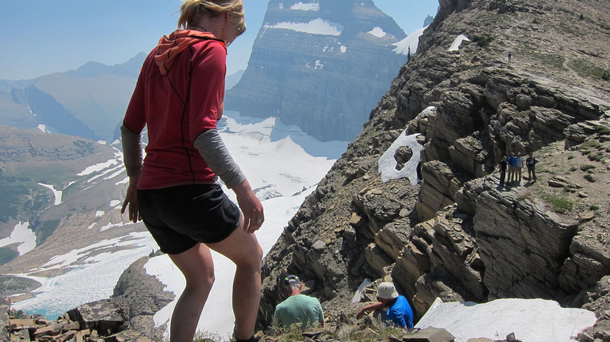 Roos Reitsma hiking in the mountains